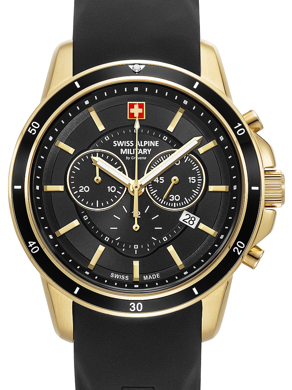 Swiss Alpine Military 7089.9817 Chronograph Herrenuhr 44mm 10ATM