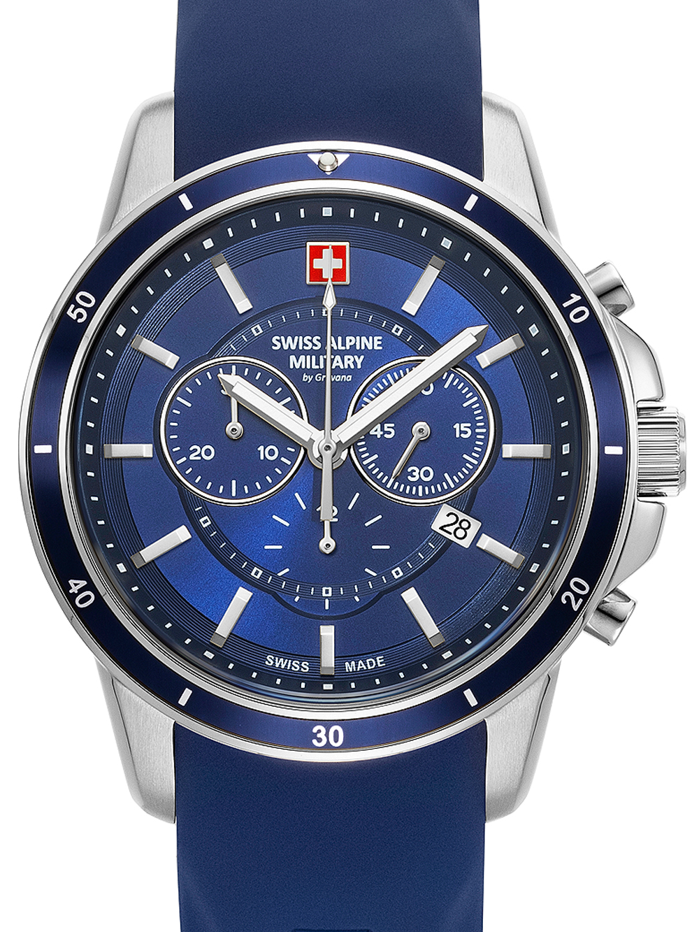 Swiss Alpine Military 7089.9835 Chronograph Herrenuhr 44mm 10ATM