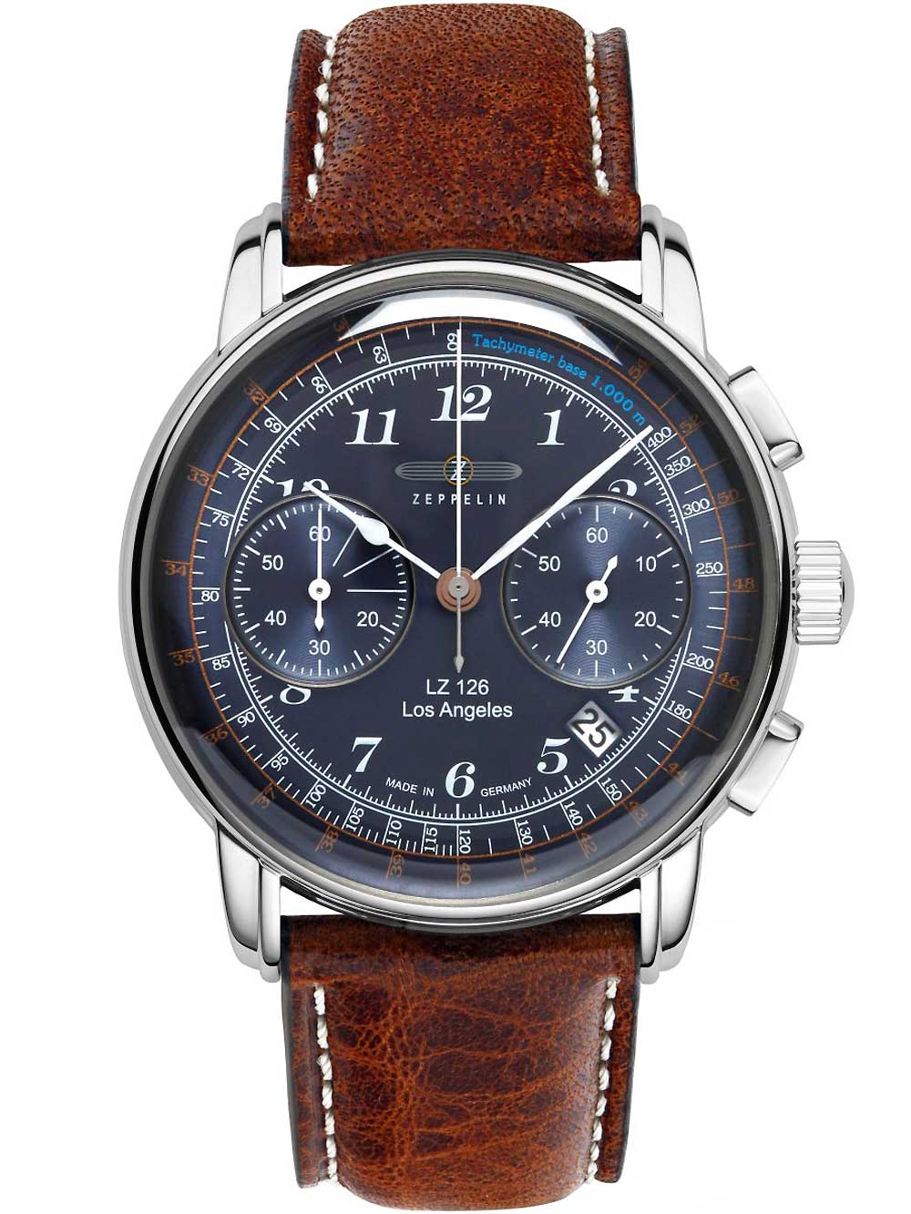 Zeppelin 7614-3 Chronograph LZ126 Los Angeles 43mm 5ATM