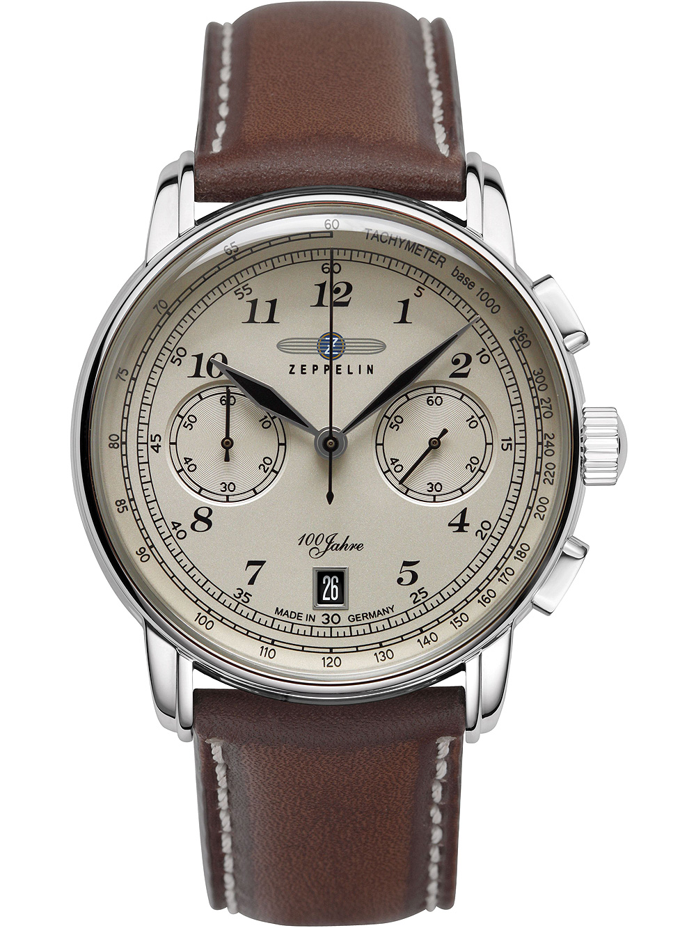 Zeppelin 7674-6 Chronograph 100 Jahre Zeppelin 42mm 5ATM