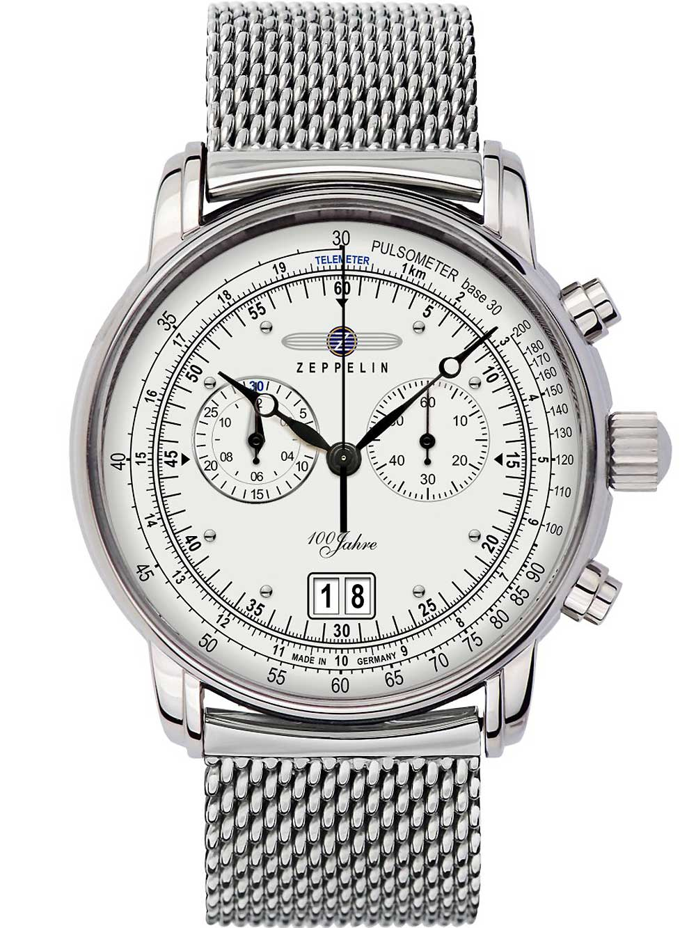 4041338769067 - Zeppelin 7690M-1 Big-Date Chronograph 100 Jahre Herrenuhr 43mm 5ATM 4041338769067 - Zeppelin 7690M-1 Big-Date Chronograph 100 Jahre Herrenuhr 43mm 5ATM