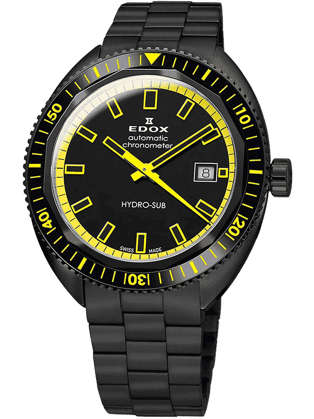 Edox 80128-37NJM-NIJ Hydro-Sub Automatik Chronometer 42mm 30ATM