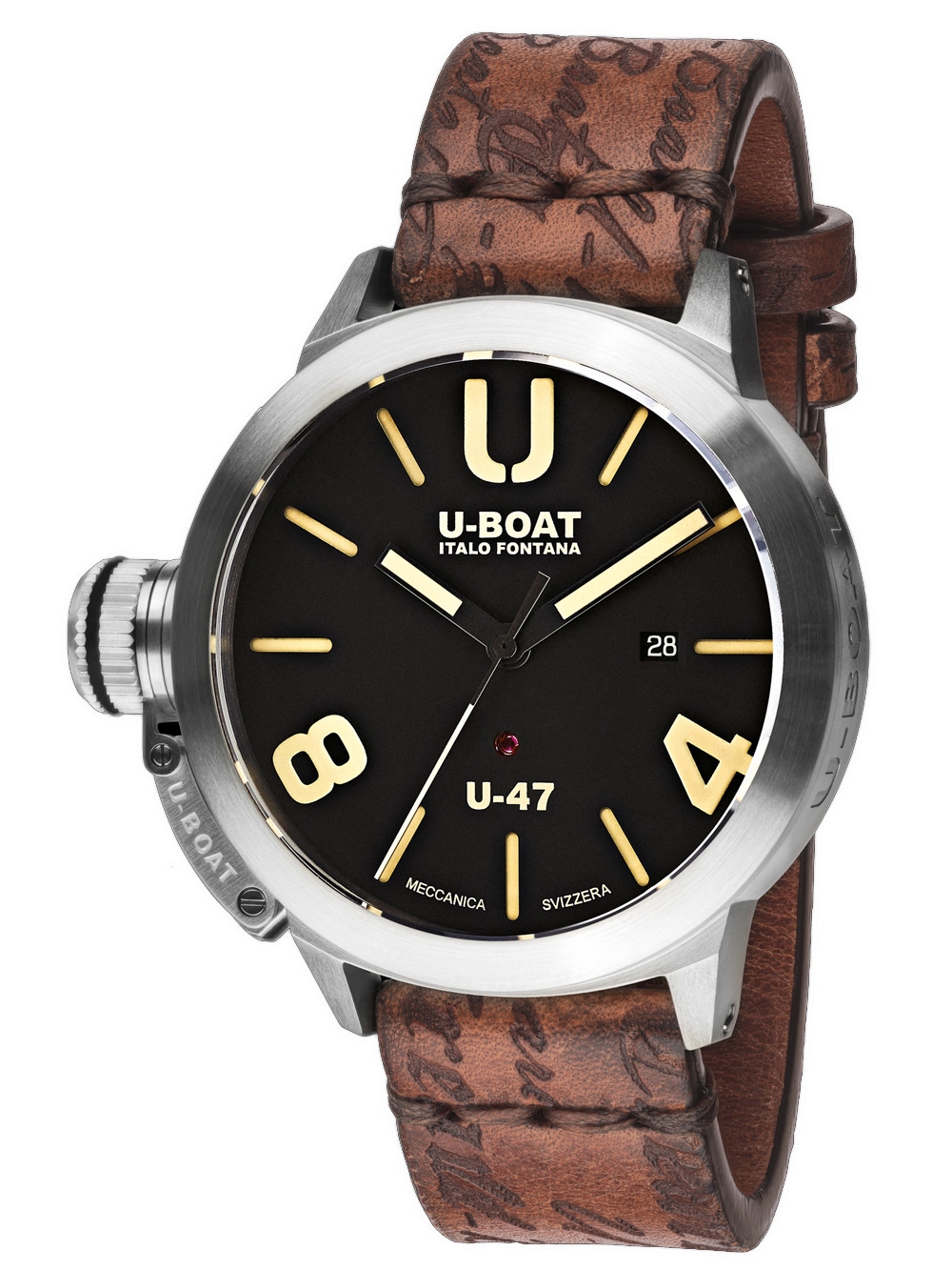 8051070193880 - 8105 Classico U-47 Automatik schwarz Herrenuhr 47mm 100M 8051070193880 - 8105 Classico U-47 Automatik schwarz Herrenuhr 47mm 100M