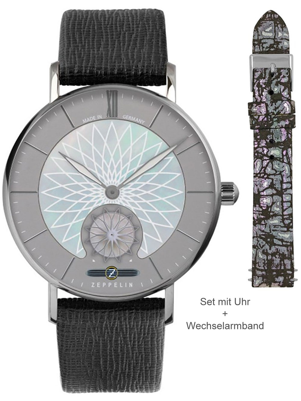 4041338091311 - Zeppelin Mandala 81313_Set Damenarmbanduhr Mit Wechselband 4041338091311 - Zeppelin Mandala 81313_Set Damenarmbanduhr Mit Wechselband