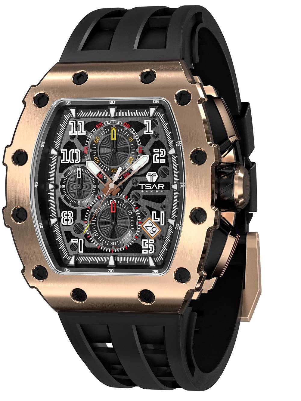 Tsar Bomba TB8204Q-07 Herrenuhr Elementar Chronograph 44mm 5ATM