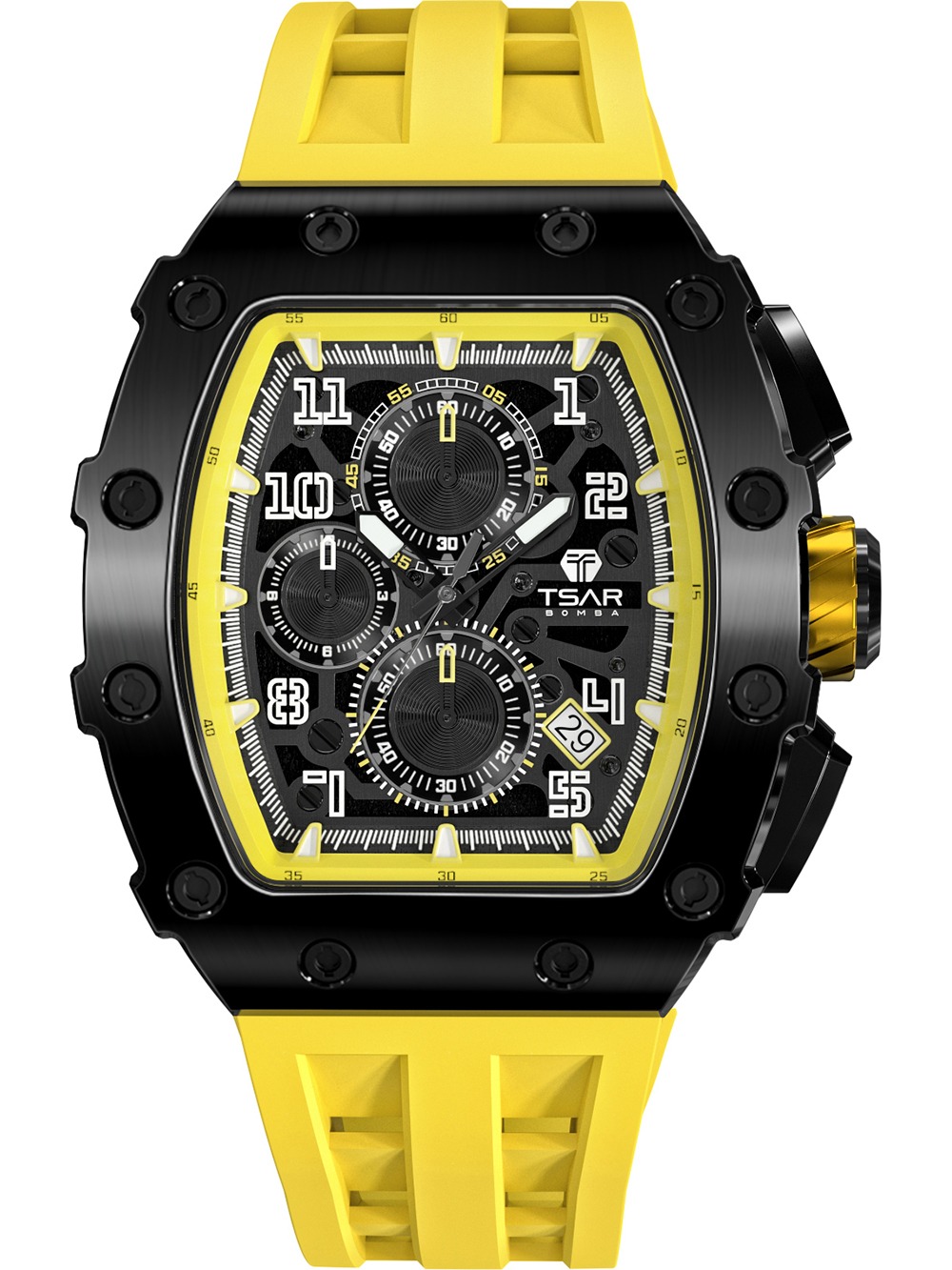 Tsar Bomba TB8204Q-07 Herrenuhr Elementar Chronograph 44mm 5ATM