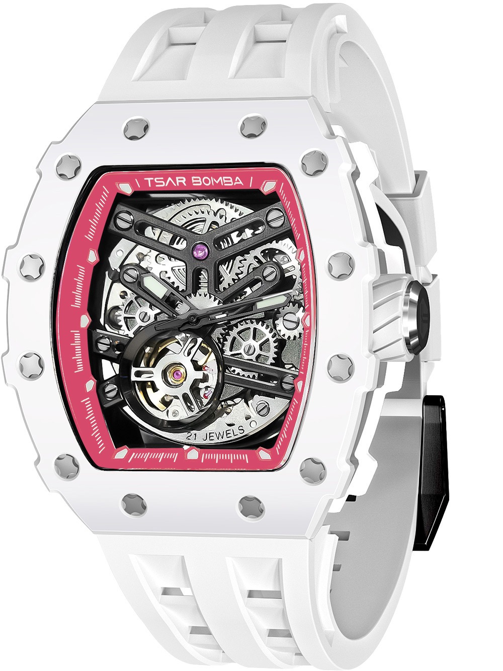 0762704078739 - TB8208C-08 Herrenuhr Elementar Keramik Automatik 44mm 5ATM