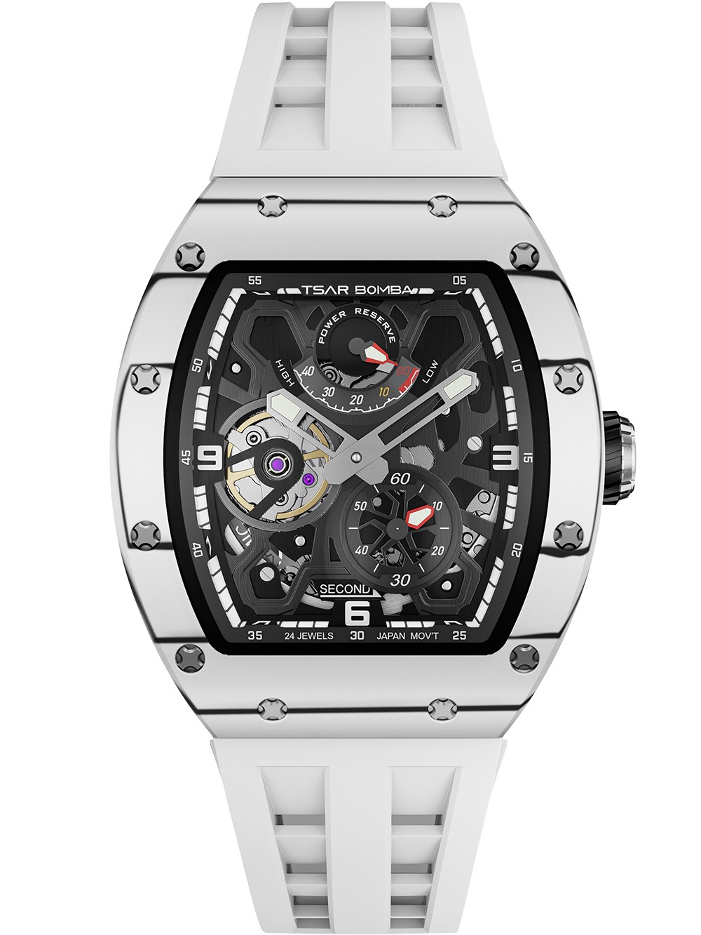 Tsar Bomba TB8212CF-01 Herrenuhr Elementar Carbonfaser Automatik 50mm 5ATM