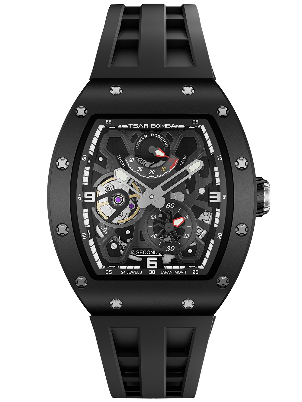 Tsar Bomba TB8212C-02 Herrenuhr Elementar Automatik 50mm 5ATM