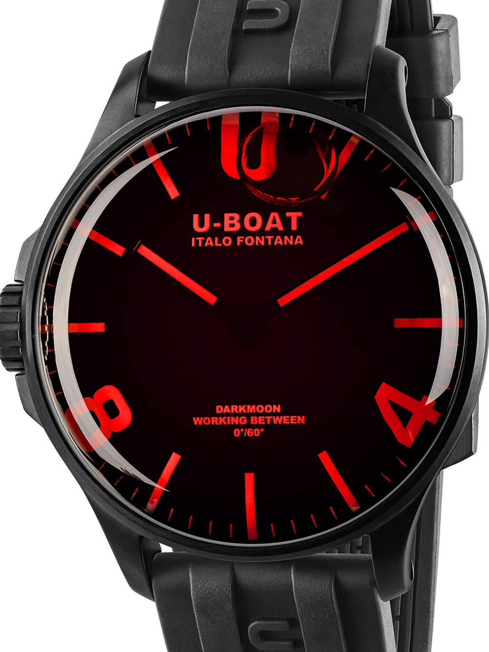 U-Boat 8466/B Darkmoon Red IPB 44mm 5ATM