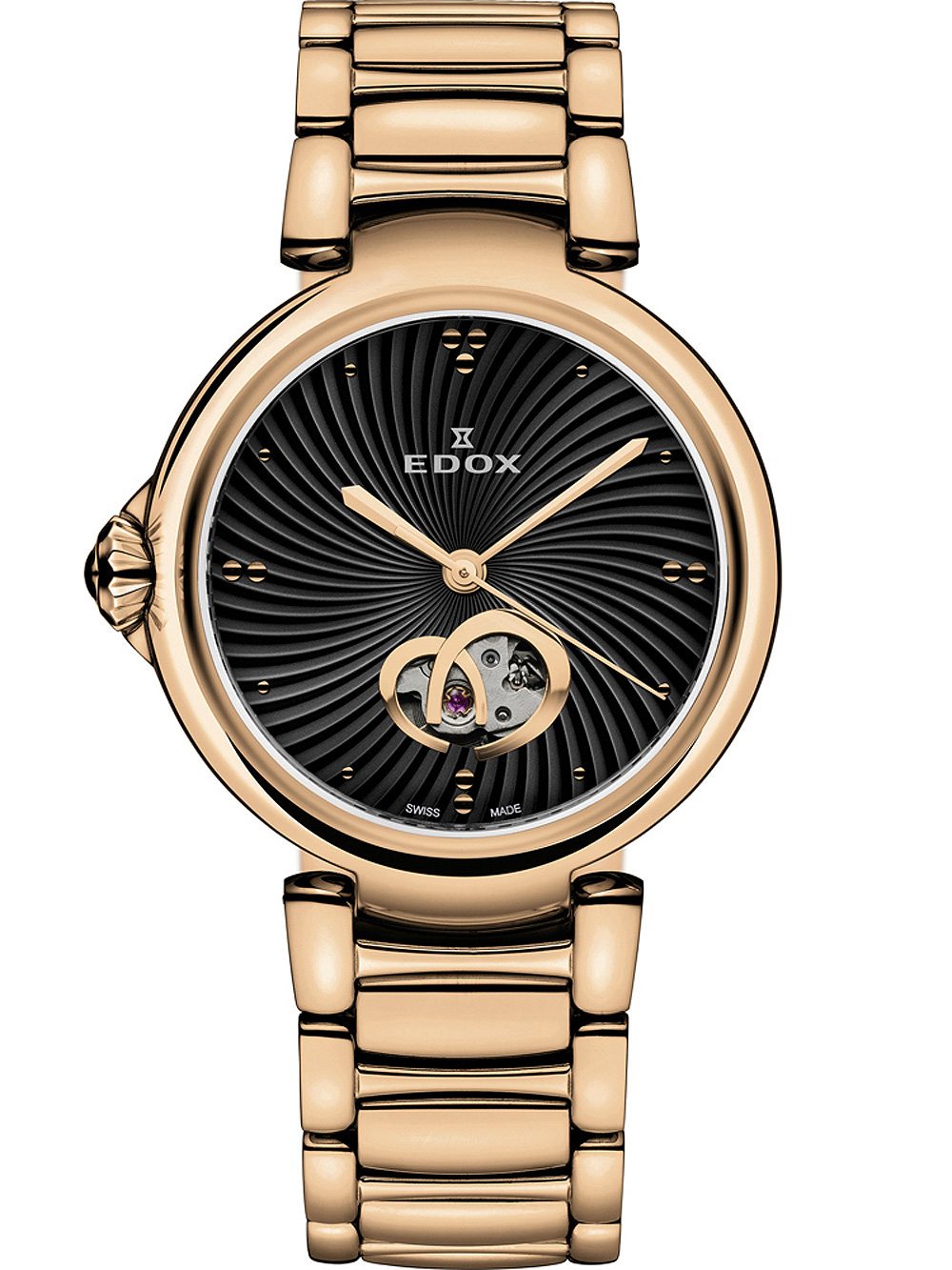 Edox 85025-37RM-NIR LaPassion Automatik Damenuhr 33mm 5ATM