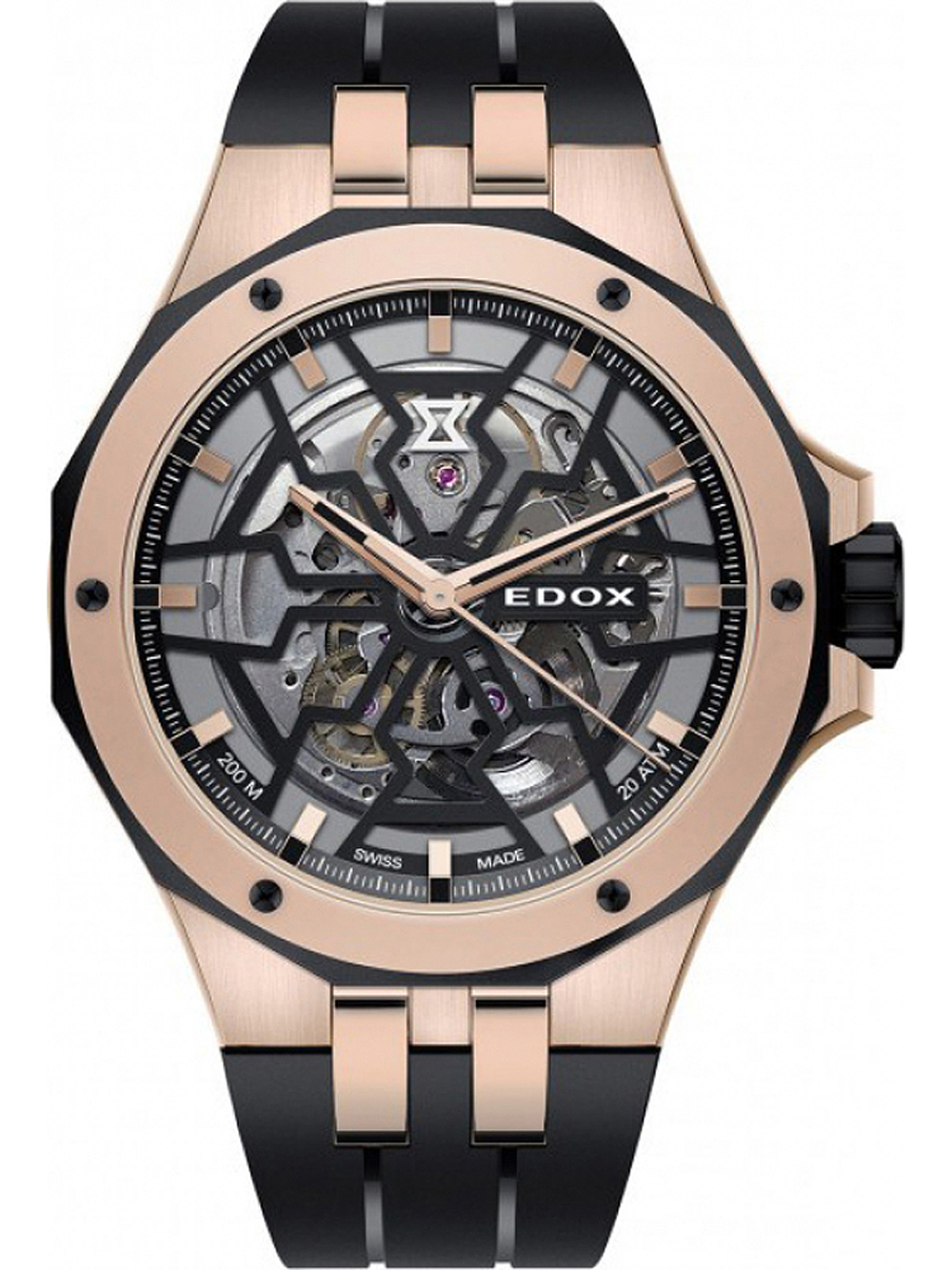 Edox 85303-357RN-NRN Delfin Mecano Automatik Herrenuhr 43mm 20ATM