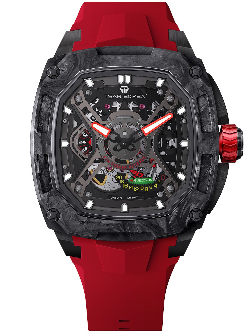 Tsar Bomba TB8605A-01 Herrenuhr Dark Matter Automatik 46mm 5ATM