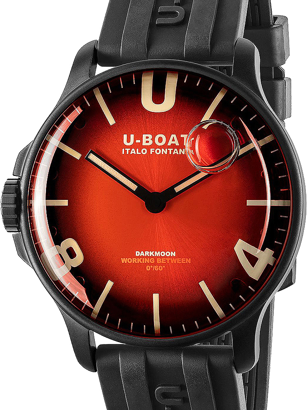 U-Boat 8697/B Darkmoon Red IPB Soleil 44mm 5ATM