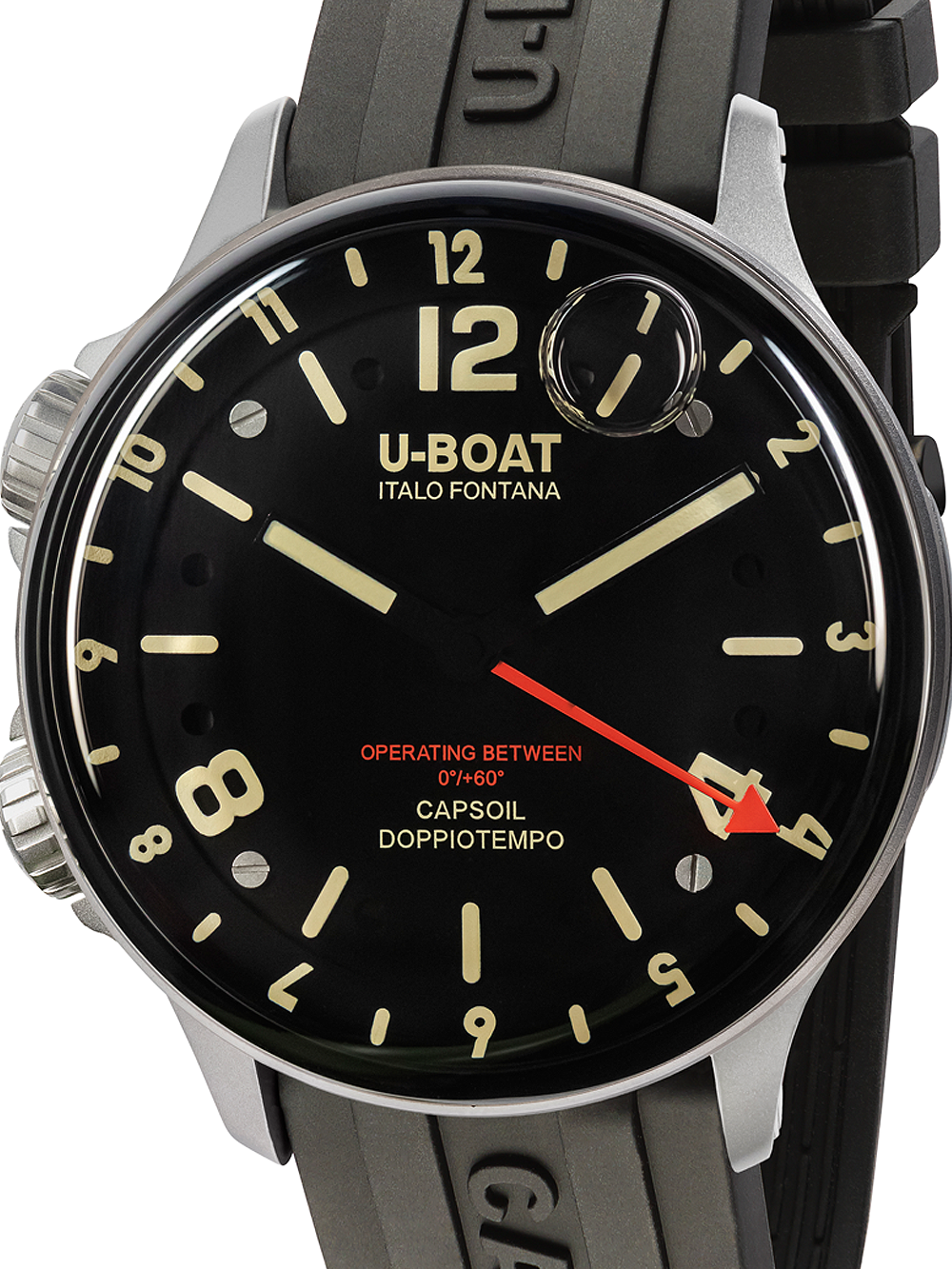 U-Boat 8769 Capsoil Qs. Doppotempo SS Herrenuhr 45mm 10ATM