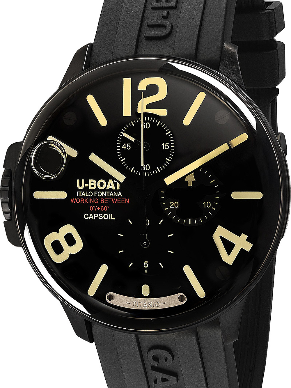 U-Boat 8896 Capsoil Chronograph DLC Titanium 45mm 10ATM