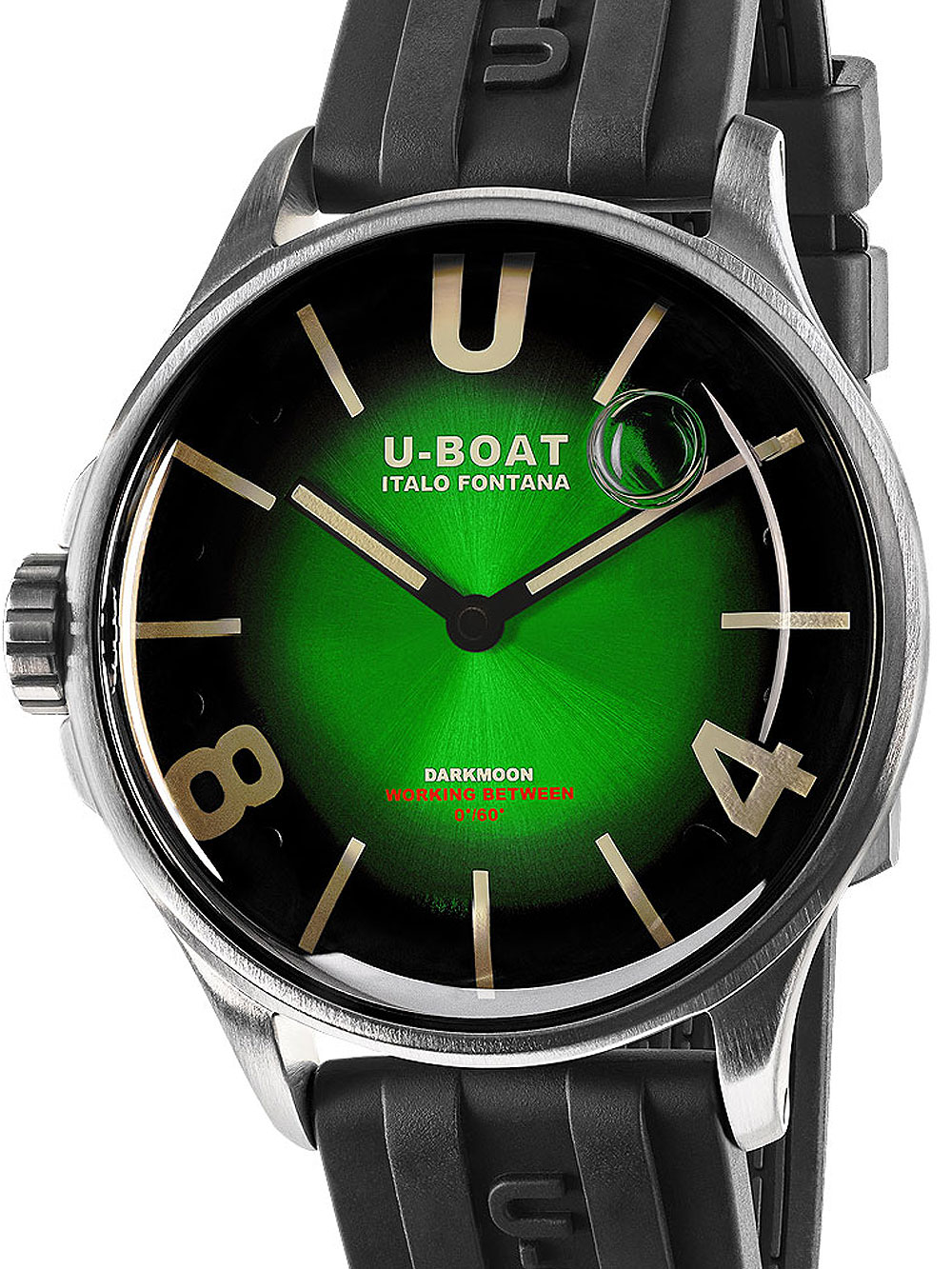 U-Boat 9502 Darkmoon Green SS Soleil Herrenuhr 40mm 5ATM