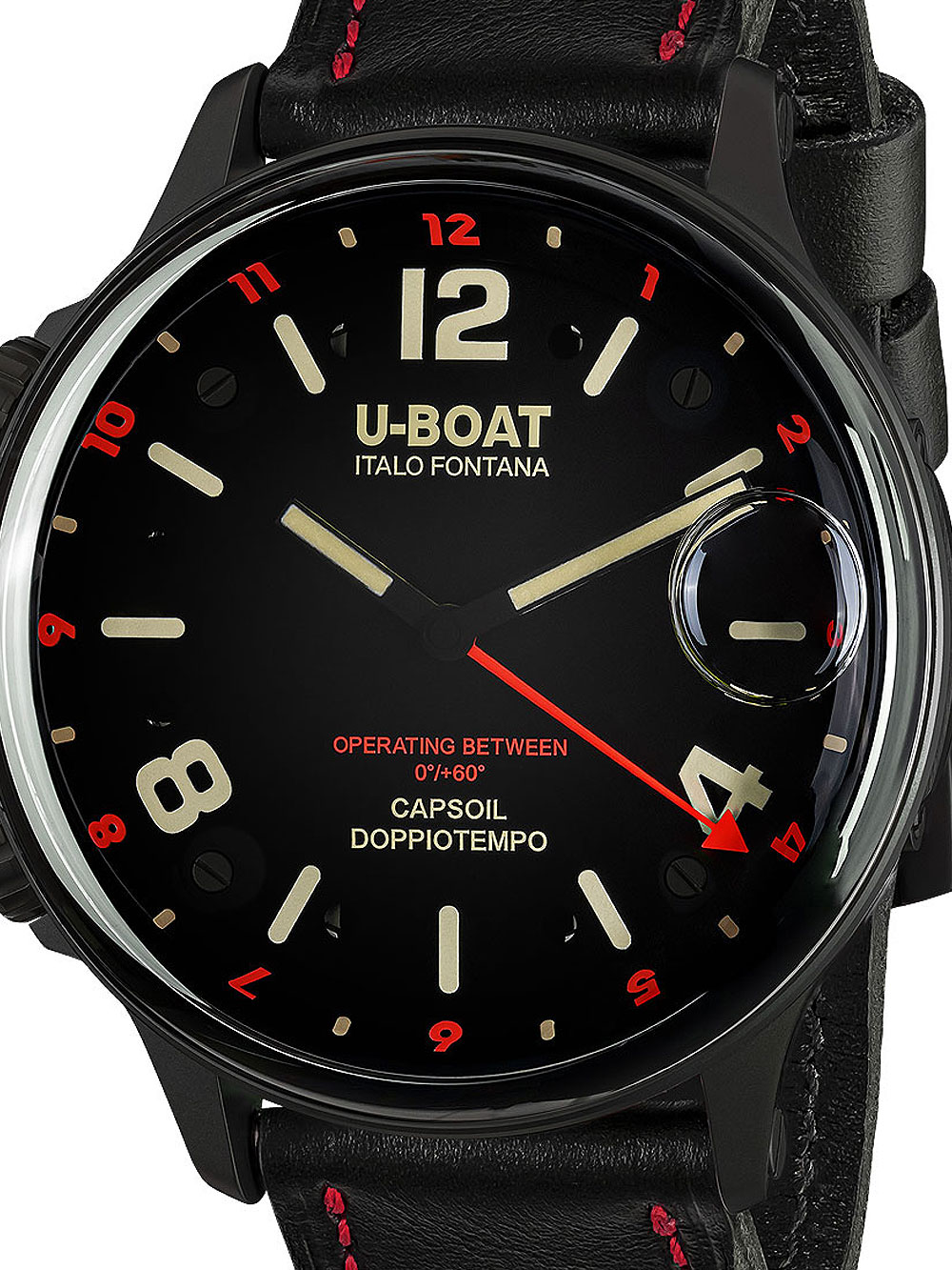 8056000100969 - 9673 Capsoil Doppiotempo DLC GMT Herrenuhr 55mm 10ATM 8056000100969 - 9673 Capsoil Doppiotempo DLC GMT Herrenuhr 55mm 10ATM