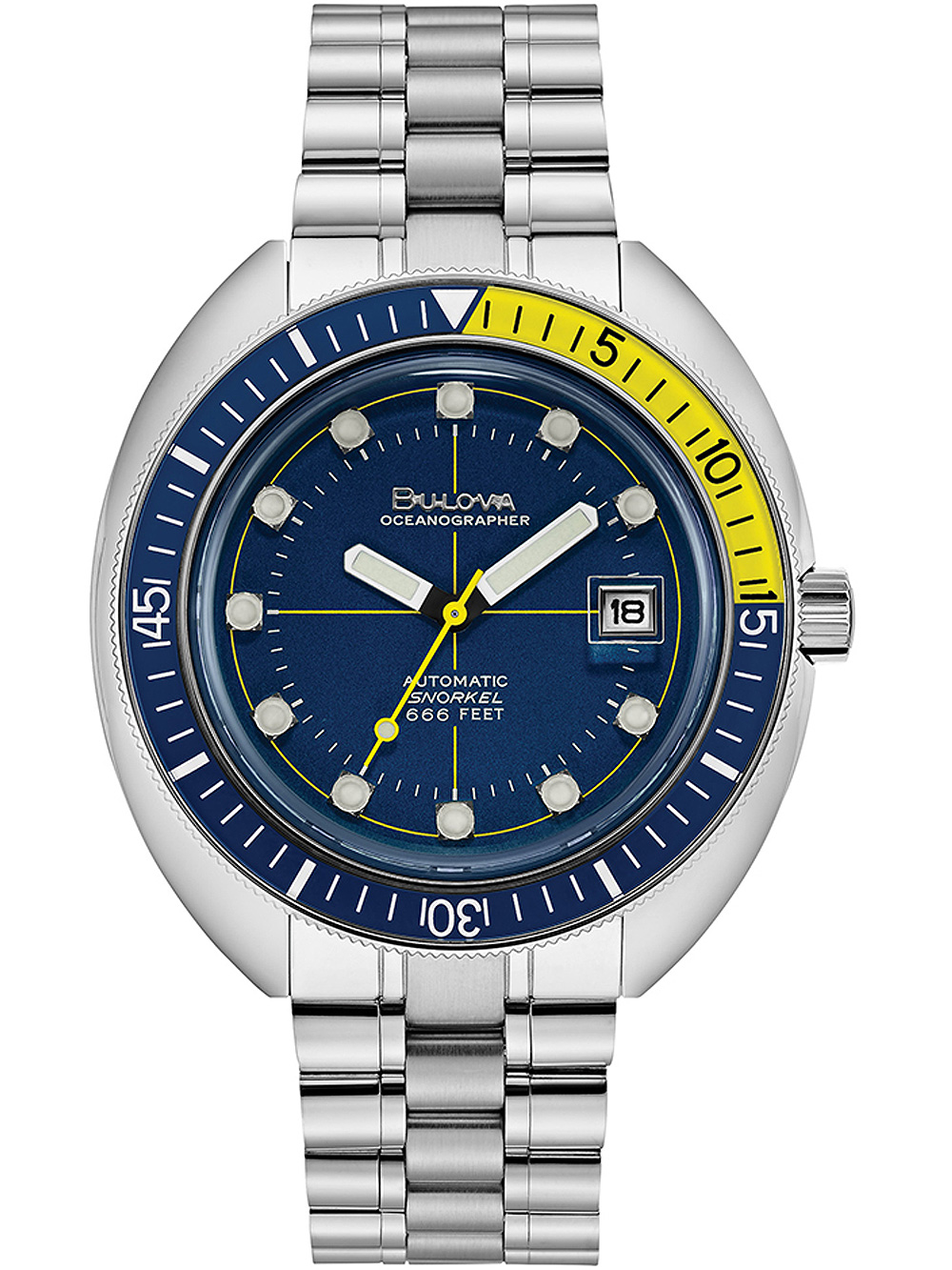 Bulova 96B320 Oceanographer Automatik Herrenuhr 44mm 20ATM