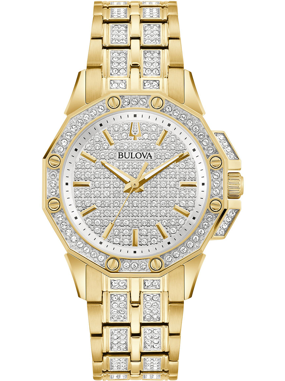 Bulova 98L302 Crystal Octava Damenuhr 34mm 3ATM