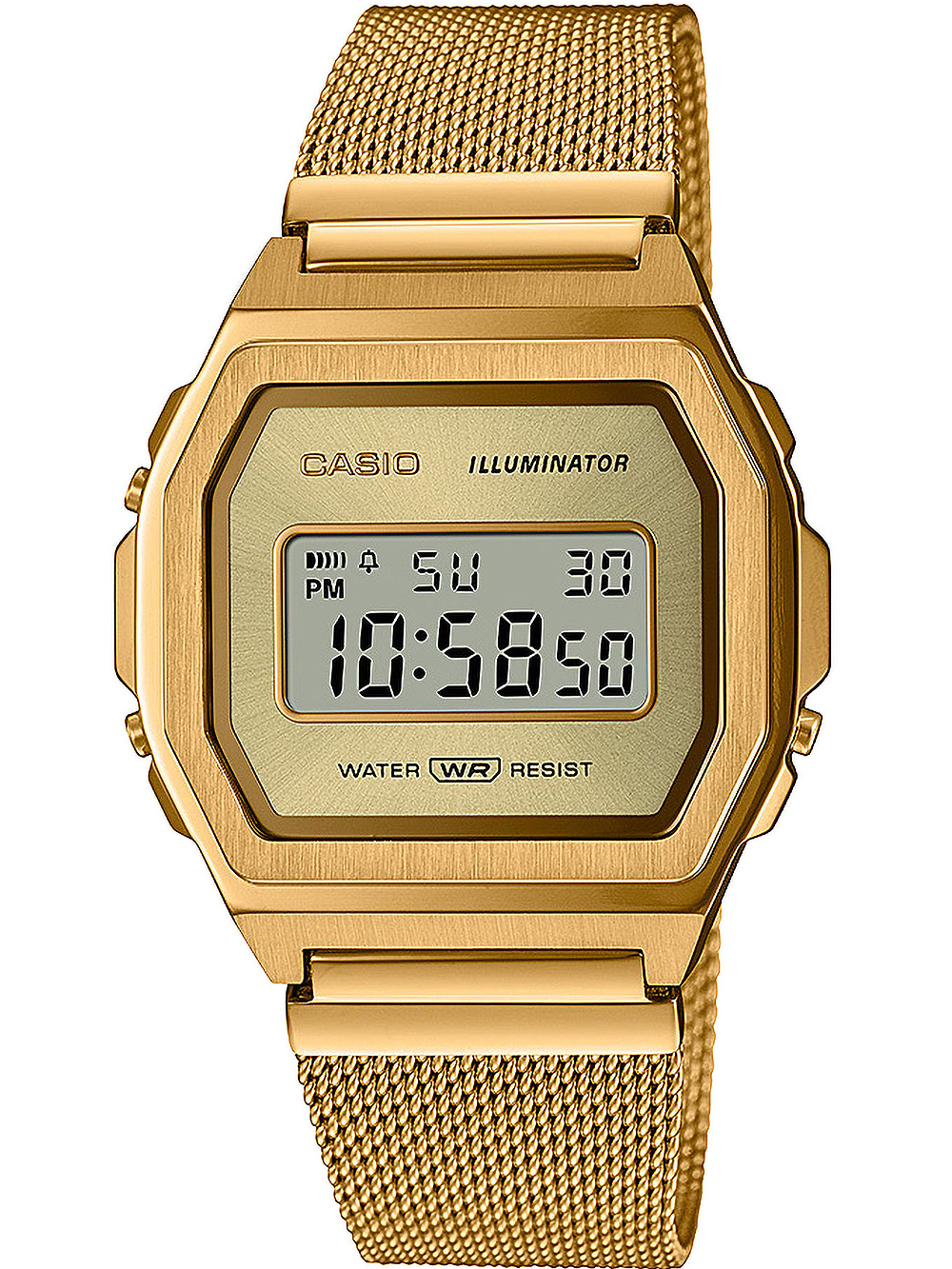 Casio A1000MG-9EF Vintage Iconic Unisex Uhr 38mm