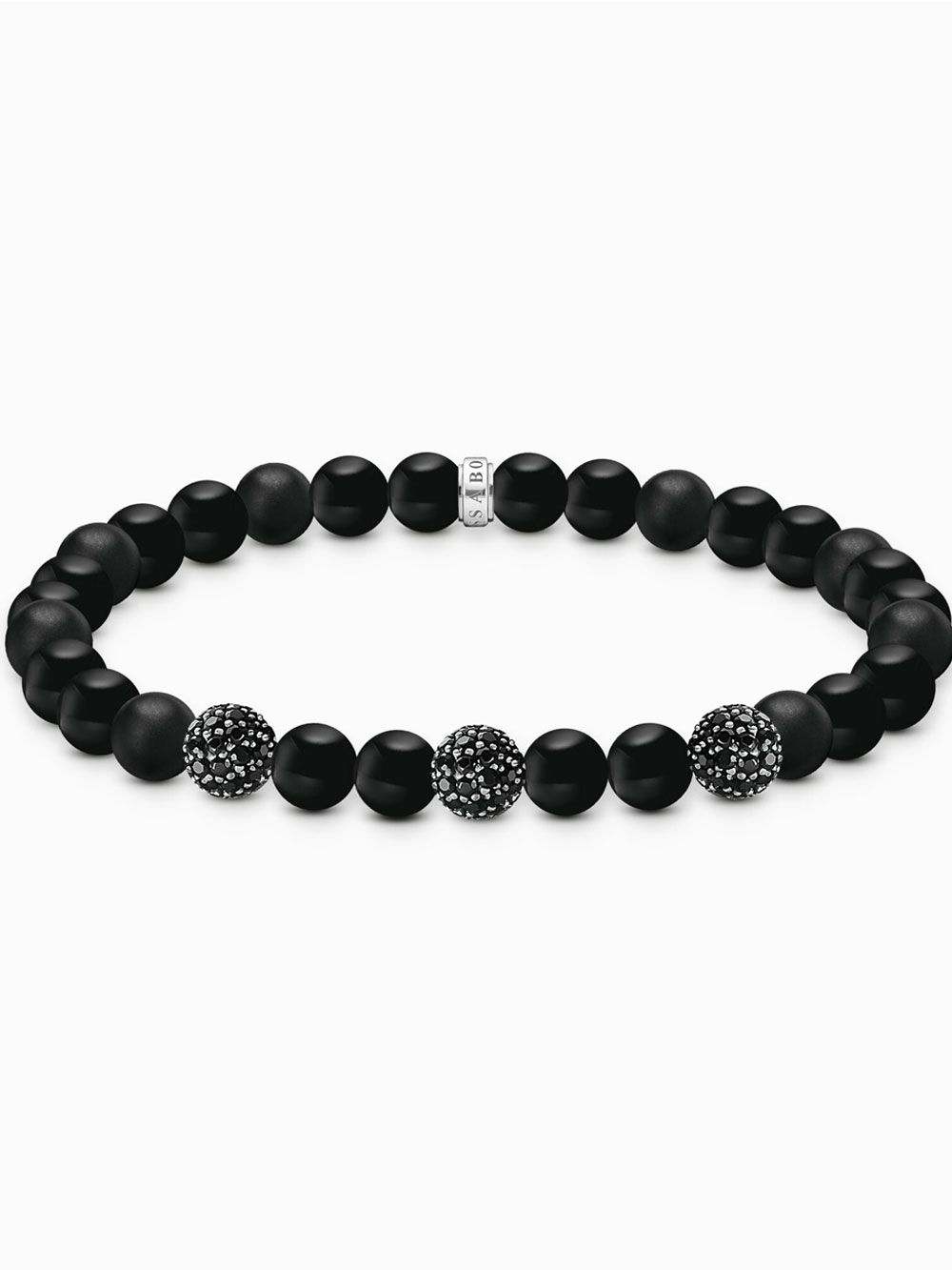 4051245608052 - A2195-705-11-L19 Unisex Armband Obisidian und Zirkonia schwarz 4051245608052 - A2195-705-11-L19 Unisex Armband Obisidian und Zirkonia schwarz