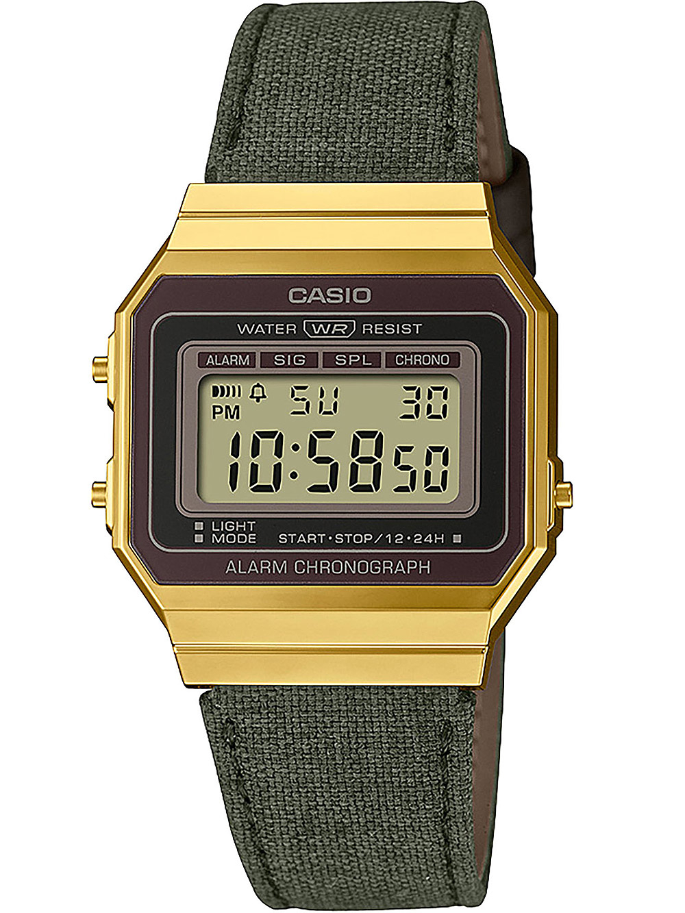 Casio A700WEGL-3AEF Vintage Unisex Damenuhr Herrenuhr 33mm