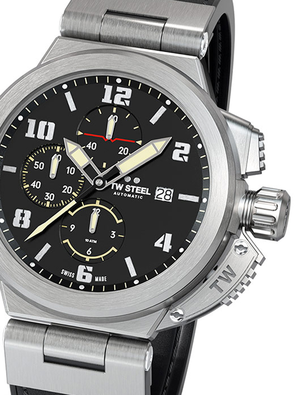 TW Steel ACE204 Spitfire Chronograph ltd. Edition Herrenuhr 46mm 10ATM