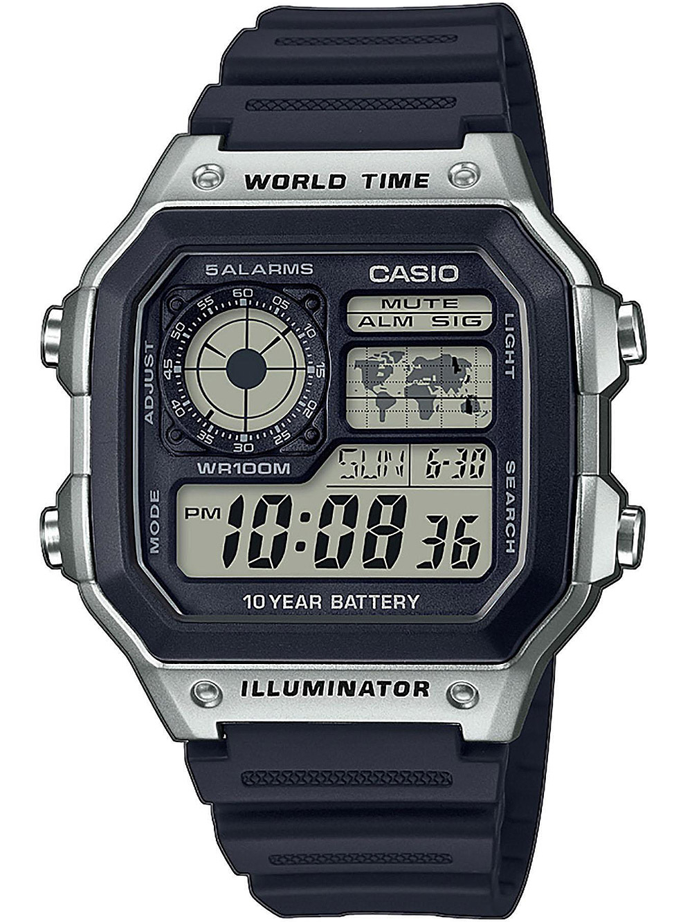 Casio AE-1200WH-1CVEF Collection Herren 42mm 10ATM