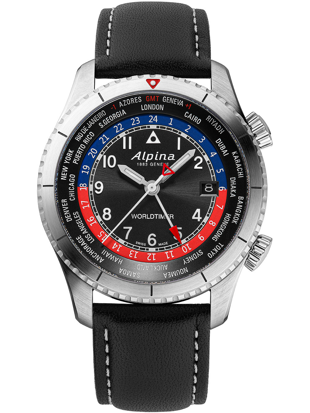7630428477325 - AL-255BRB4S26 Startimer Pilot Worldtimer Herrenuhr 41mm 10ATM 7630428477325 - AL-255BRB4S26 Startimer Pilot Worldtimer Herrenuhr 41mm 10ATM