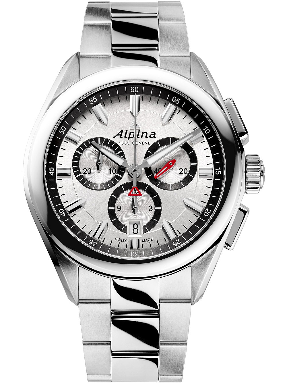 Alpina AL-373SB4E6B Alpiner Chronograph Herrenuhr 42mm 10ATM