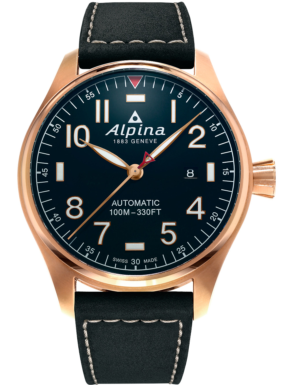 Alpina AL-525NN4S4 Startimer Pilot Automatik Herrenuhr 44mm 10ATM