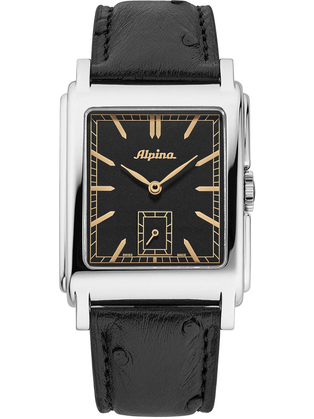Alpina AL-530BBG3C6 Herrenuhr Alpiner Vintage Carree Automatik Limited Edition 33mm 3ATM