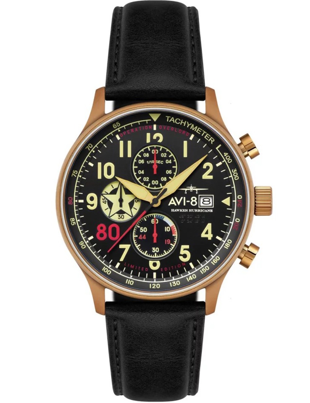 4894664213557 - AV-4011-1D Herrenuhr Hawker Huricane Classic Chrono D-Day 80 Limited 43mm 5ATM 4894664213557 - AV-4011-1D Herrenuhr Hawker Huricane Classic Chrono D-Day 80 Limited 43mm 5ATM
