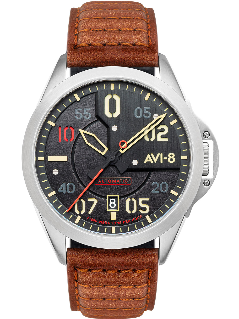 AVI-8 AV-4086-01 P-51 Mustang Automatik 43mm 5ATM