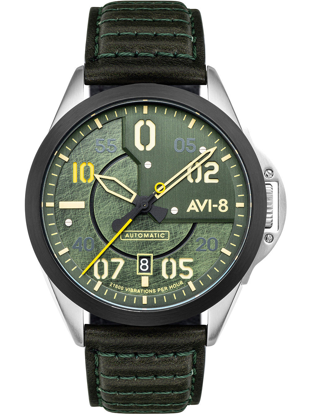 AVI-8 AV-4086-03 P-51 Mustang Automatik Herrenuhr 43mm 5ATM