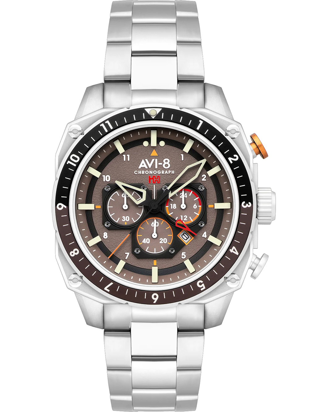 4894664201844 - AV-4100-33 Herrenuhr Hawker Hunter Dual Time Chronograph 43mm 5ATM 4894664201844 - AV-4100-33 Herrenuhr Hawker Hunter Dual Time Chronograph 43mm 5ATM