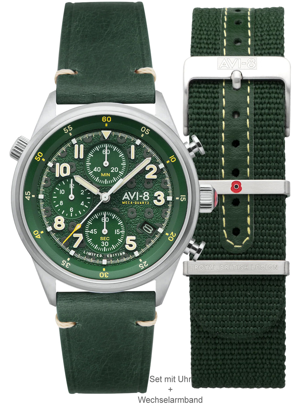 4894664136344 - AV-4102-RBL-03 Flyboy Royal British Legion Chronograph 42mm 5ATM 4894664136344 - AV-4102-RBL-03 Flyboy Royal British Legion Chronograph 42mm 5ATM