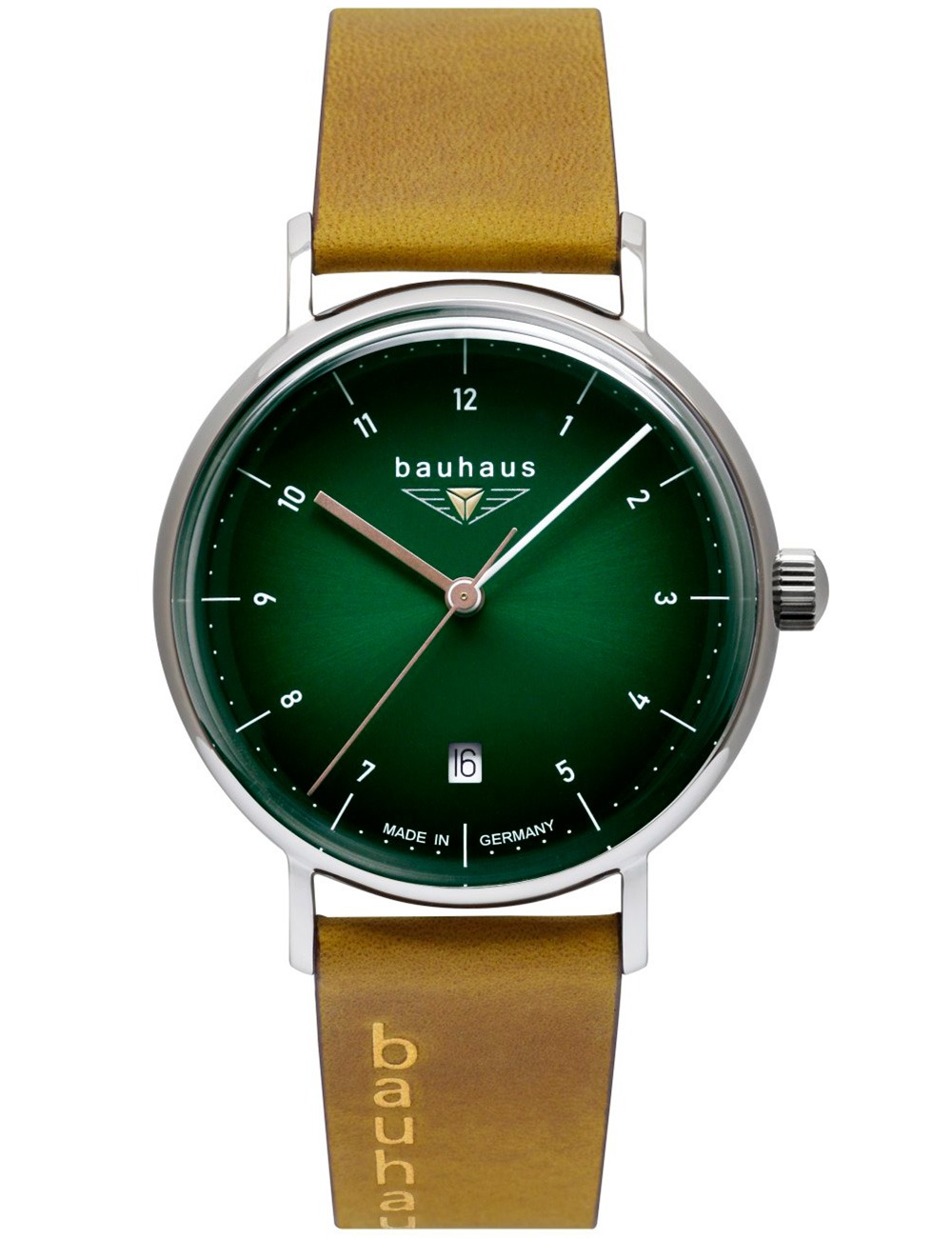4041338214147 - Quarzuhr Bauhaus Edition Lady 2141-4 Armbanduhren braun (cognac) Damen Quarzuhren 4041338214147 - Quarzuhr Bauhaus Edition Lady 2141-4 Armbanduhren braun (cognac) Damen Quarzuhren