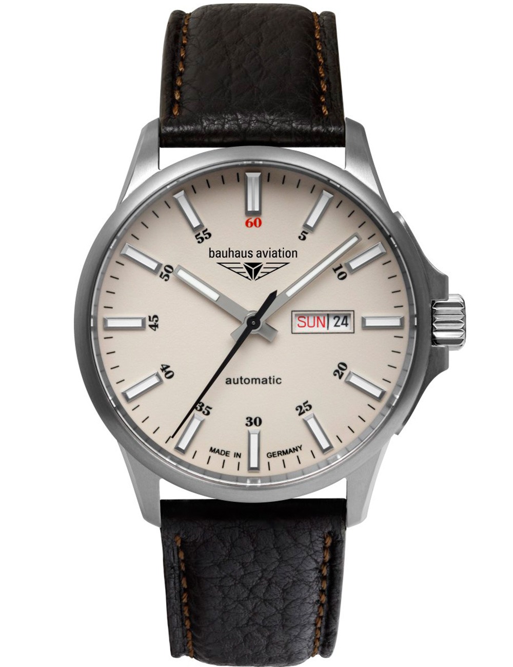 4041338286656 - 2866-5 Herrenuhr Aviation Automatik Titanium 42mm 10ATM