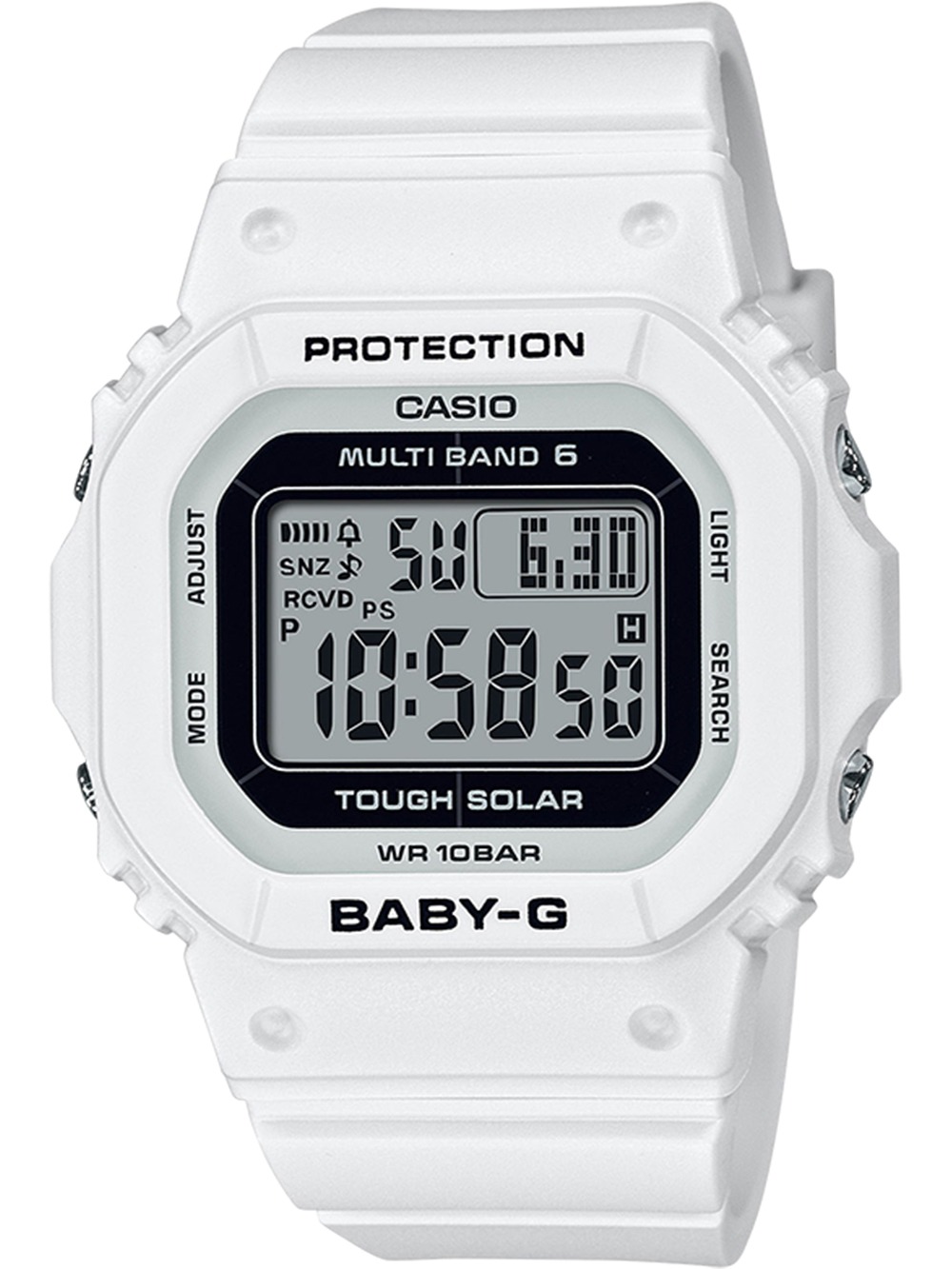 4549526350726 - Funkchronograph CASIO BABY-G Armbanduhren weiß Damen Quarzuhren Quarzuhr Armbanduhr Damen Solar digital Funk Ladekontrollanzeige 4549526350726 - Funkchronograph CASIO BABY-G Armbanduhren weiß Damen Quarzuhren Quarzuhr Armbanduhr Damen Solar digital Funk Ladekontrollanzeige