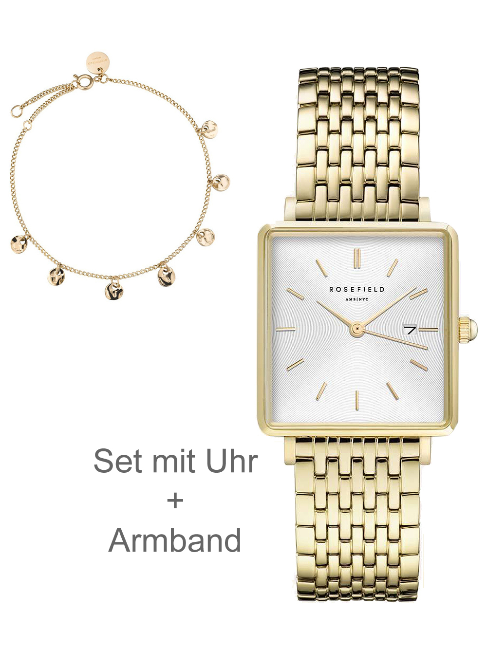 Rosefield BMWLBG-X241 The Boxy XS Set m. Armband 22mm 3ATM