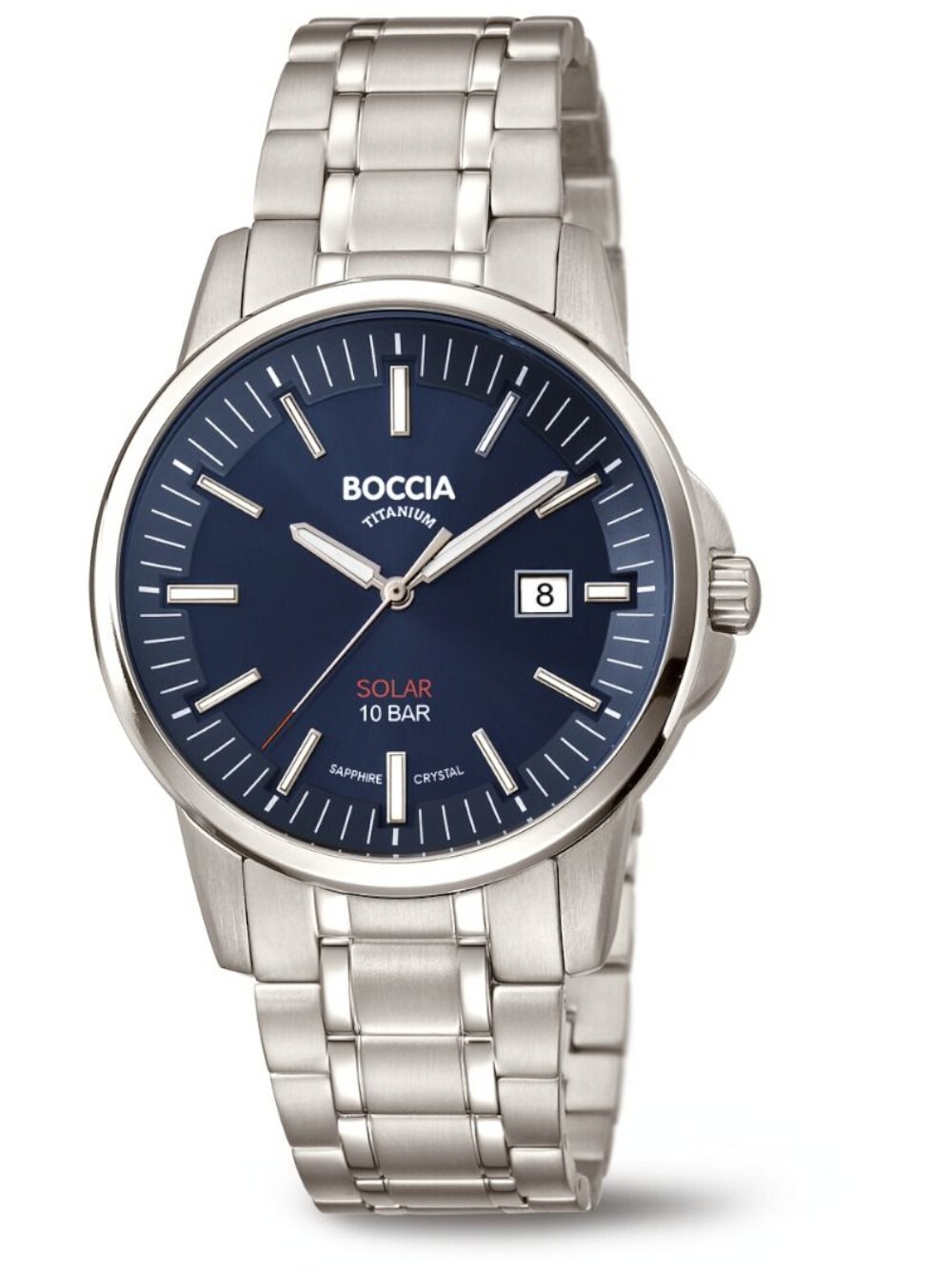 Boccia 3643-05 Herrenuhr Titanium Solar 39mm 10ATM