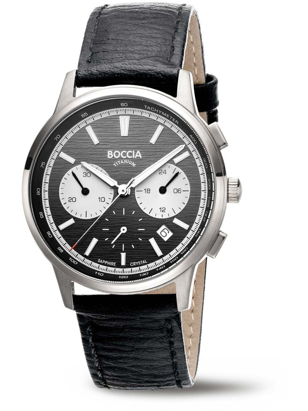 Boccia 3734-01 Herrenuhr Titanium Chronograph 40mm 5ATM