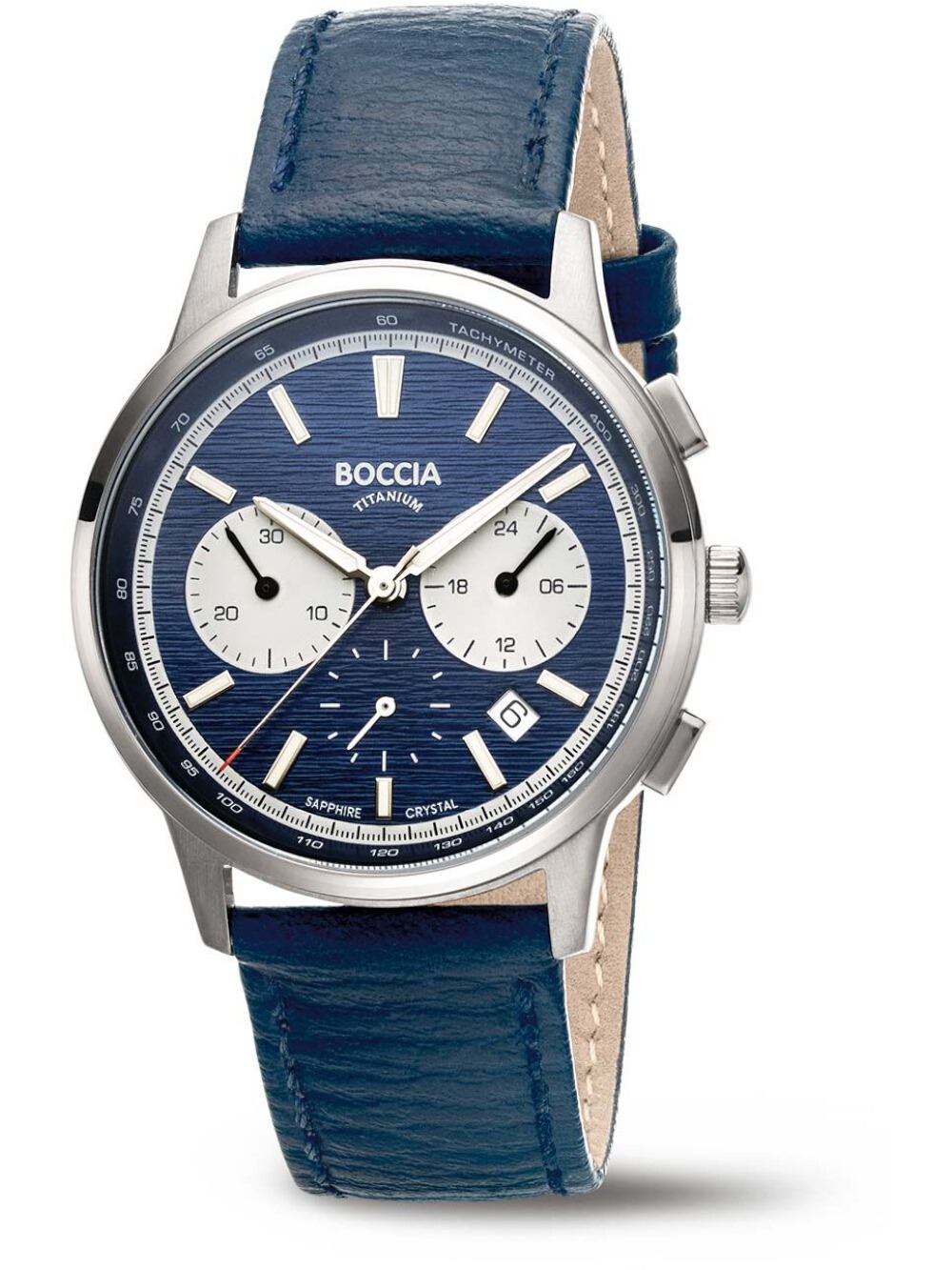 Boccia 3734-02 Herrenuhr Titanium Chronograph 40mm 5ATM