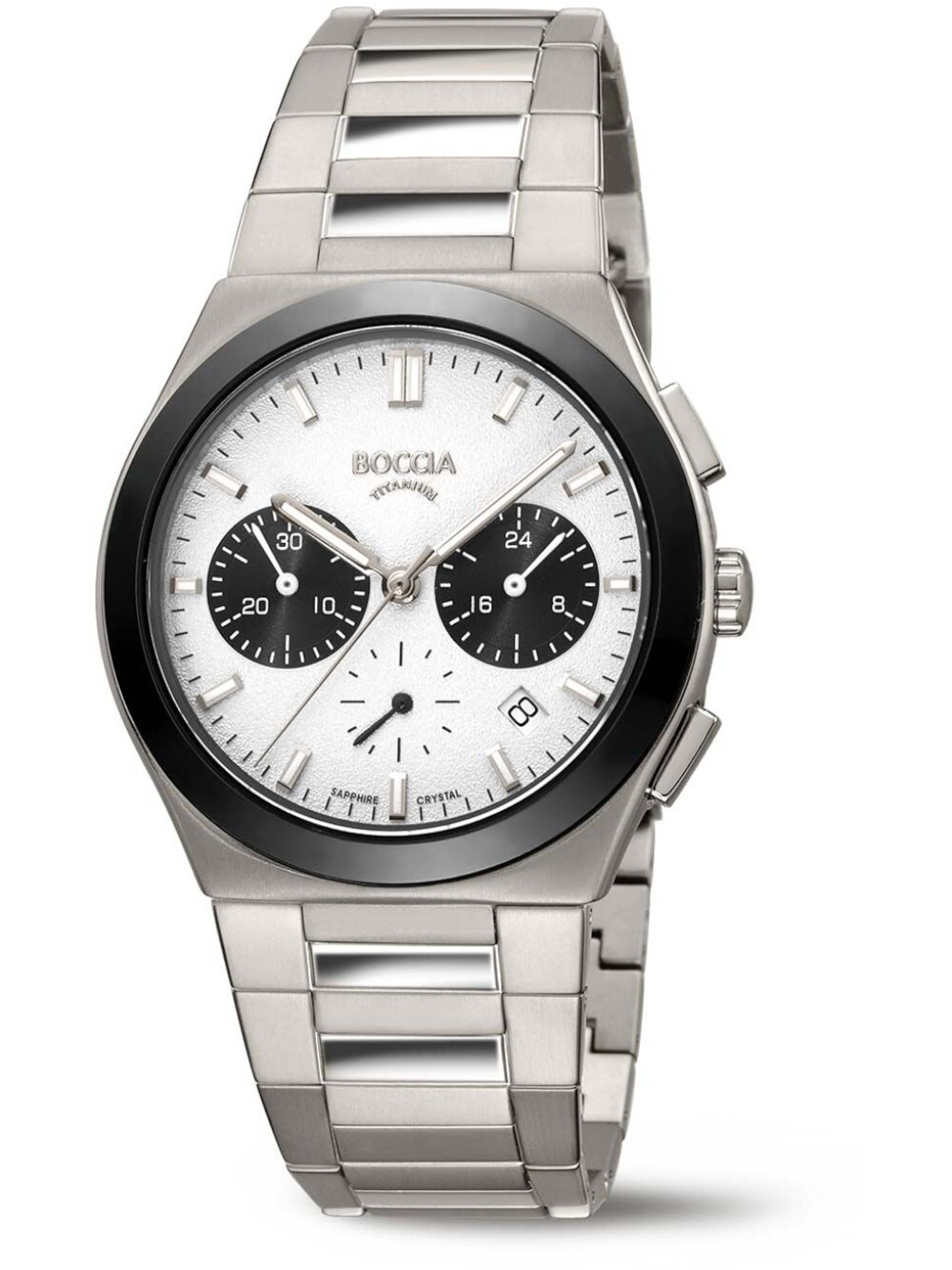 Boccia 3736-01 Herrenuhr Titanium Chronograph 39mm 5ATM