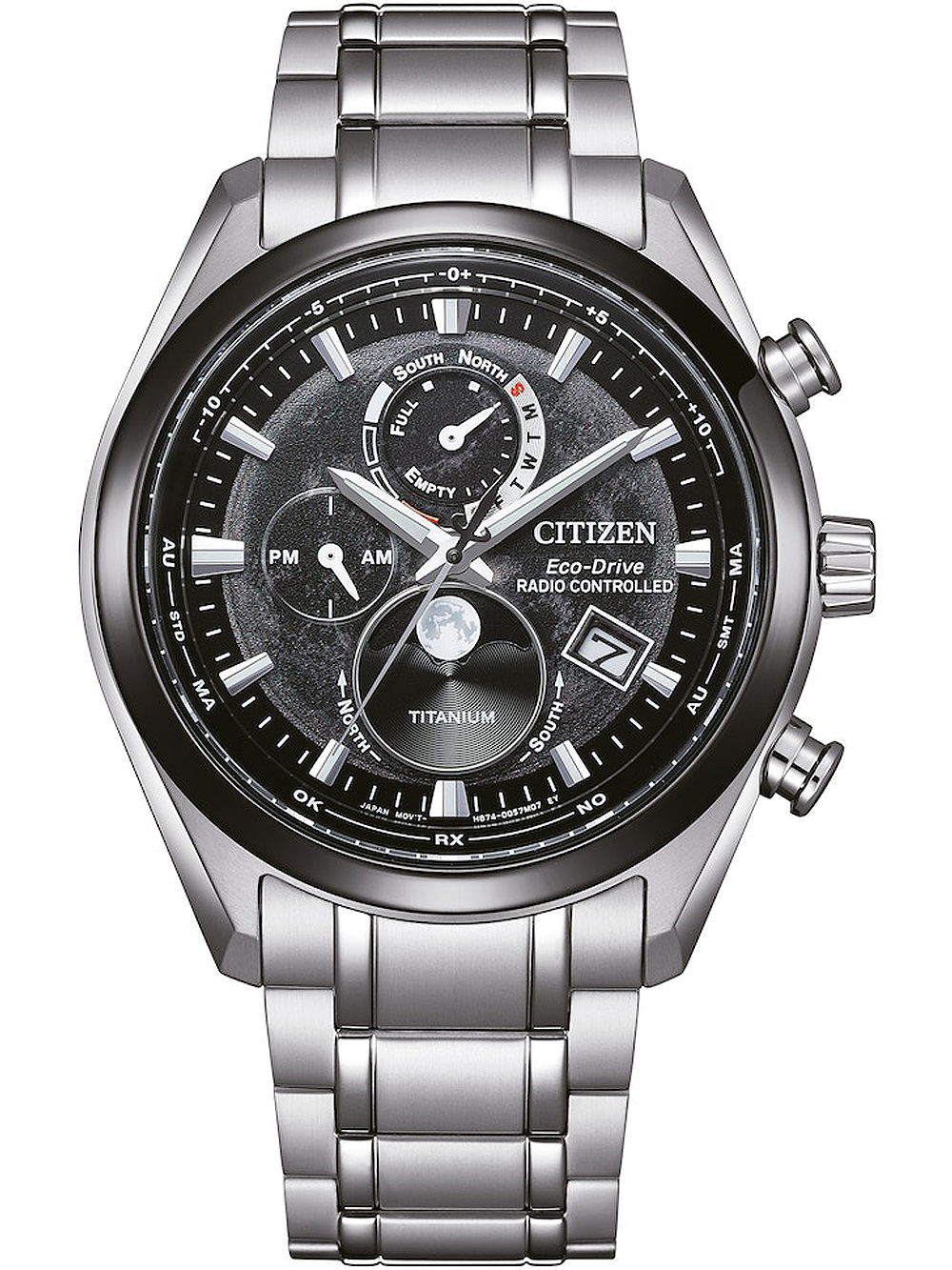 Citizen BY1018-80E Eco-Drive Mondphase Titanium Funkuhr