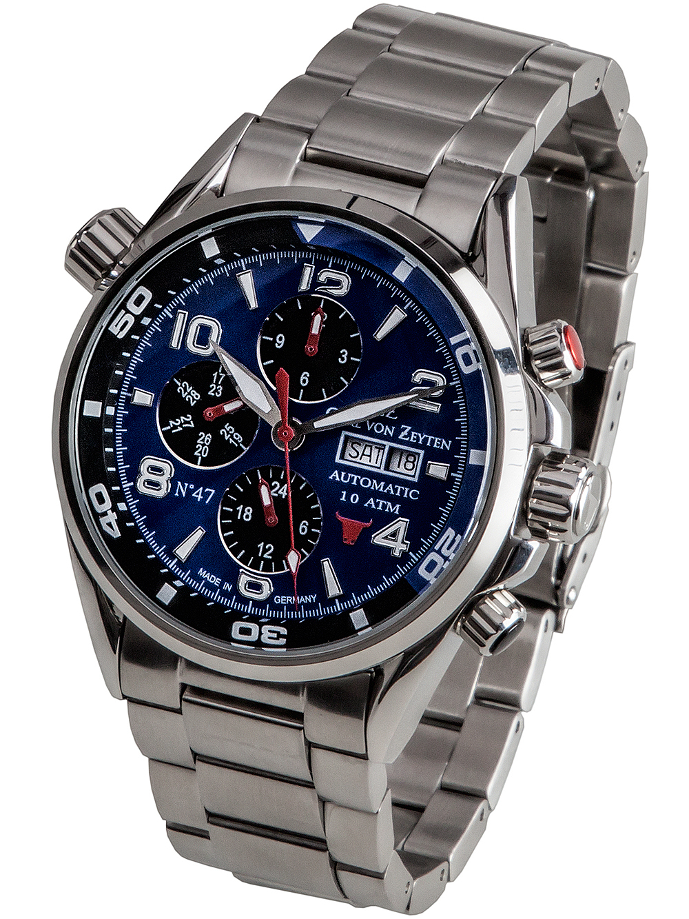 4056007104735 - CVZ0047BLMS No 47 - Herrenuhr 45mm 10ATM 4056007104735 - CVZ0047BLMS No 47 - Herrenuhr 45mm 10ATM