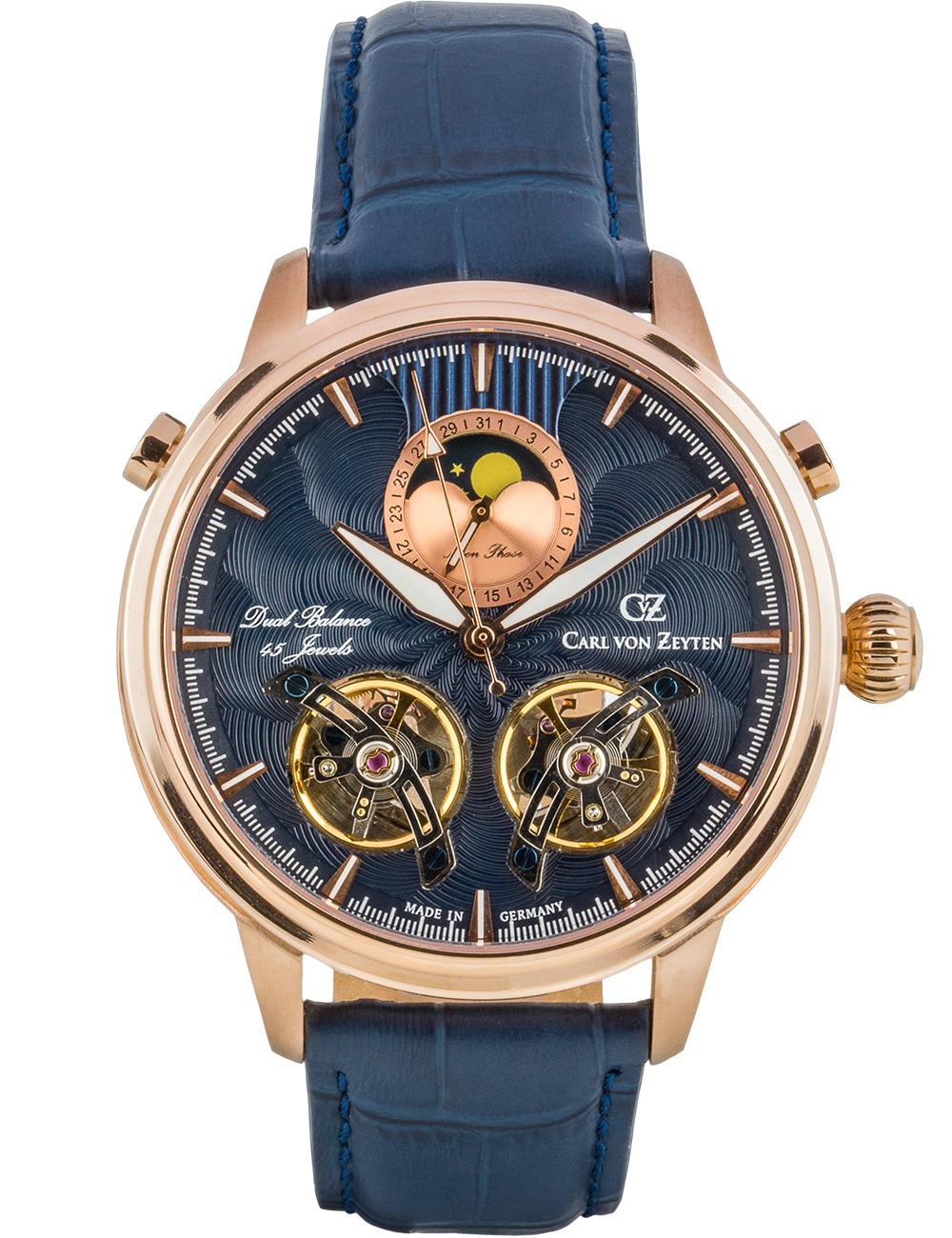 4056007106081 - Automatikuhr CARL VON ZEYTEN Durbach Armbanduhren blau Herren Hochzeitsmode Armbanduhr mechanische Uhr Herrenuhr Datum Made in Germany 4056007106081 - Automatikuhr CARL VON ZEYTEN Durbach Armbanduhren blau Herren Hochzeitsmode Armbanduhr mechanische Uhr Herrenuhr Datum Made in Germany