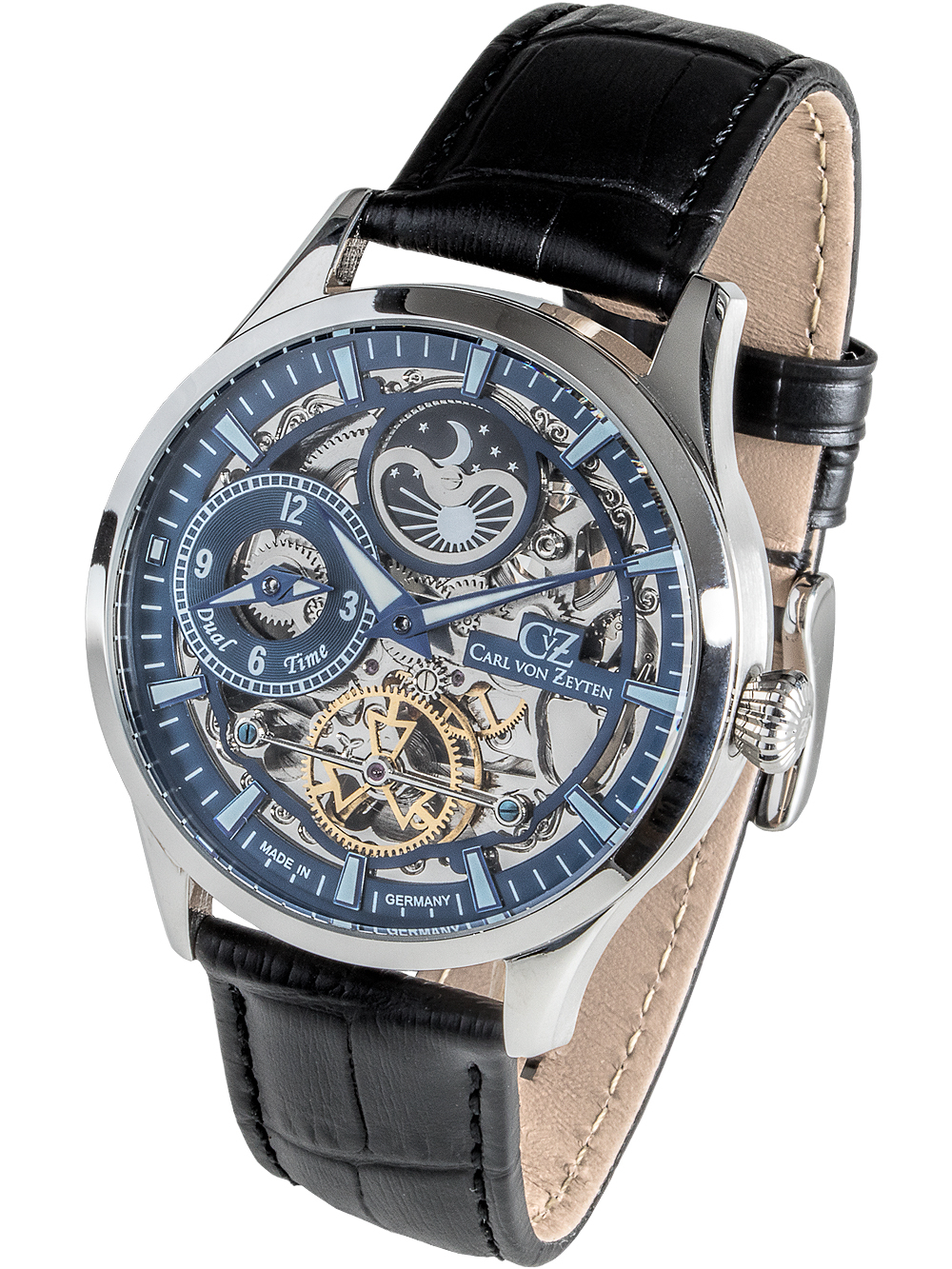 Carl von Zeyten CVZ0063BLS Freiburg Automatik Dual Time